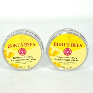 2X Burts Bees Fermented Honey Facial Cleansing Balm 3 oz Skincare Deadstock NOS